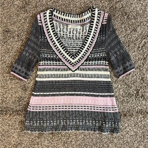 NEW Multi-colored Stretch Knit top from Spain